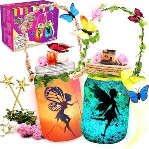 Fairy Lantern Craft Kit – Remote Control Mason Jar Night Light for Kids